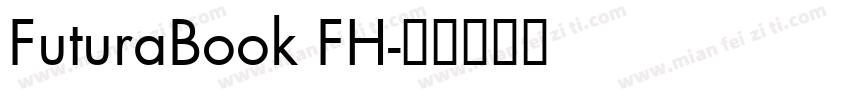 FuturaBook FH字体转换